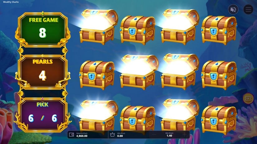 Wealthy Sharks slot screen 3