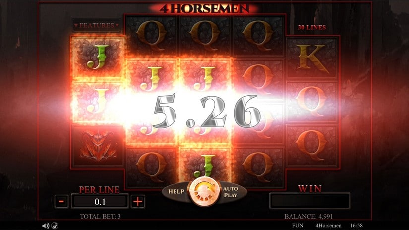 4 Horsemen slot screen 2