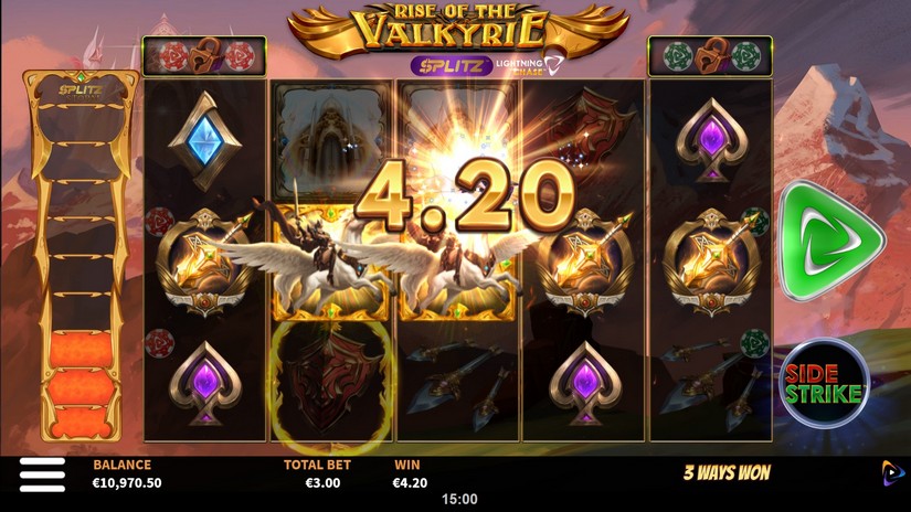 Rise of the Valkyrie Splitz™ Lightning Chase slot screen 4