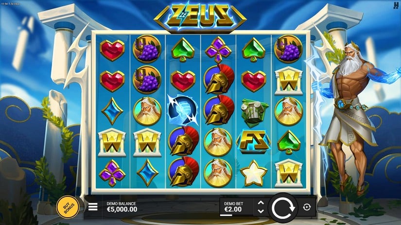 Ze Zeus slot screen 1