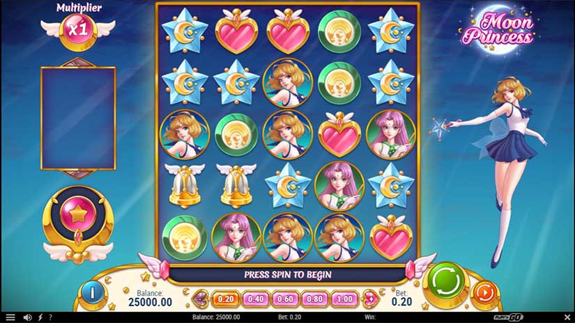 Moon Princess slot screen 1