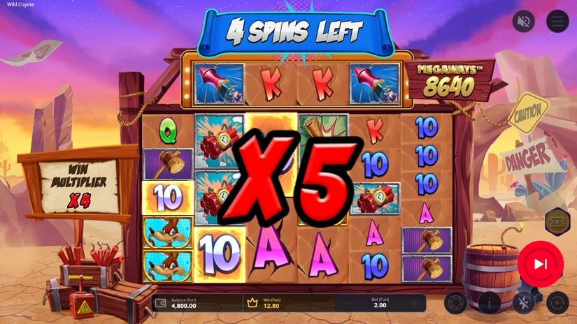 Wild Coyote Megaways slot screen 5