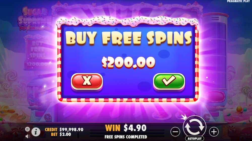 Sugar Supreme Powernudge bonus buy