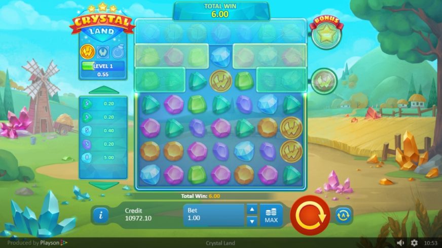 Crystal Land slot screen 3