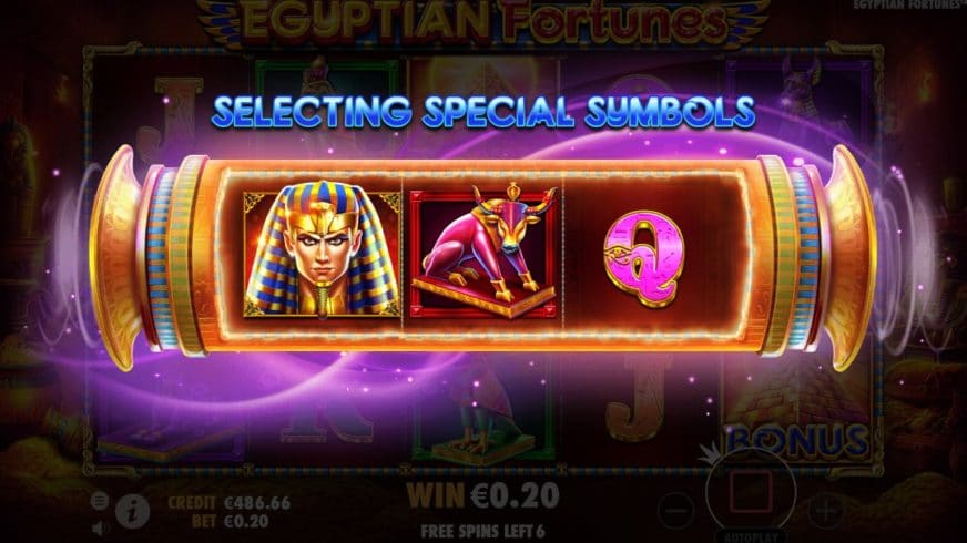 Egyptian Fortunes slot screen 5