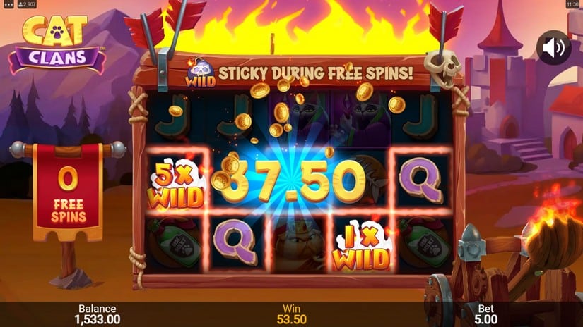 Cat Clans slot screen 7