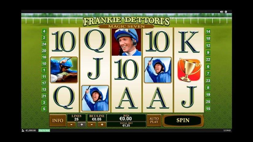 Frankie Dettoris Magic Seven slot screen 1