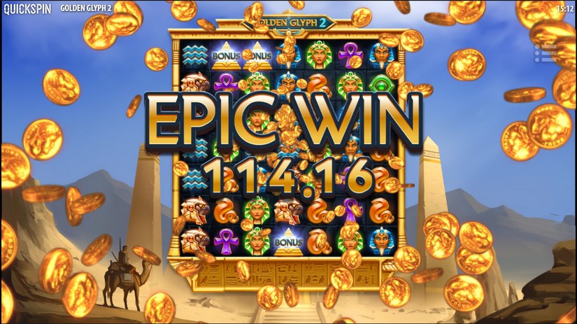 Golden Glyph 2 slot screen 7