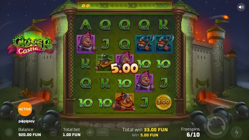 Clover Castle slot screen 5