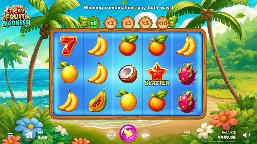 Sticky Fruit Madness slot screen 1