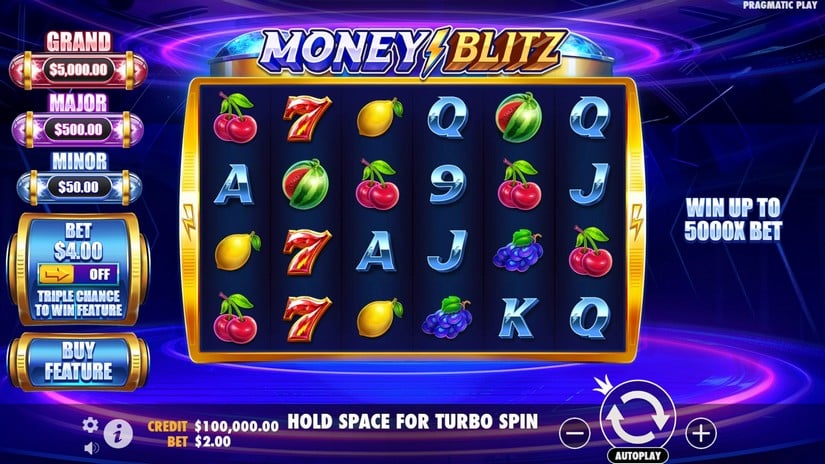 Money Blitz slot screen 1