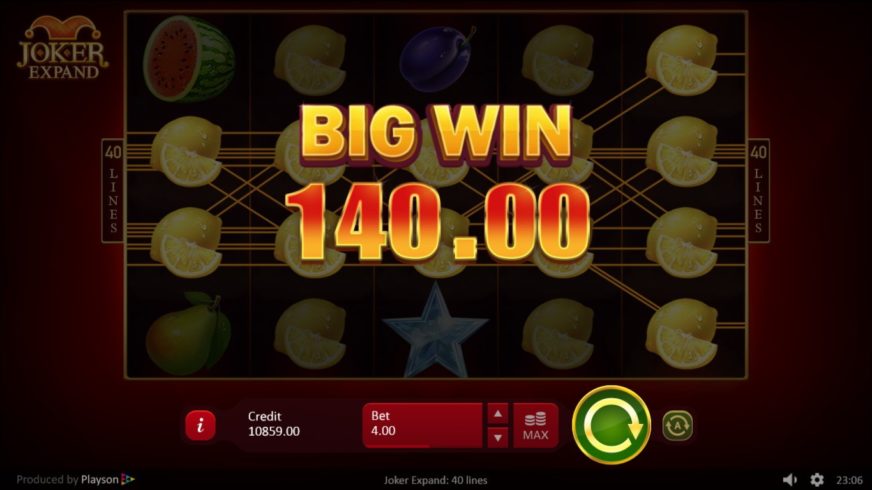 Joker Expand: 40 lines slot screen 4