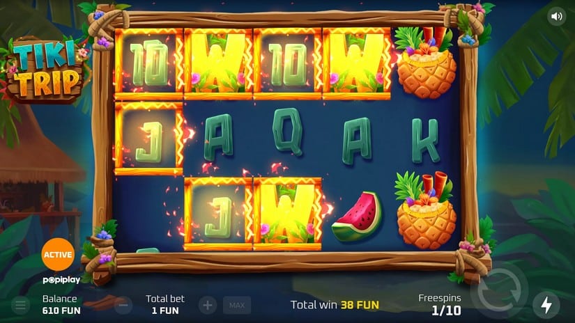 Tiki Trip slot screen 2
