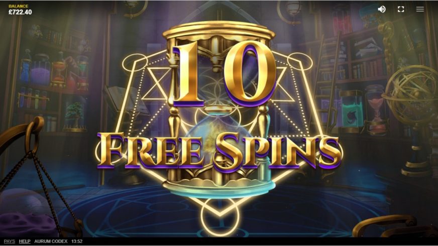 Aurum Codex slot screen 3