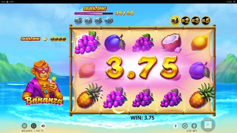 Bananza slot screen 4