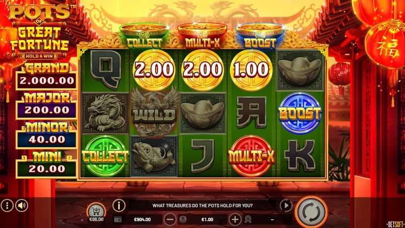 Pots of Great Fortune – Hold & Win slot screen 2