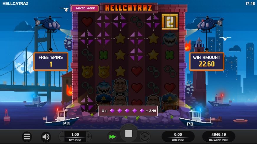 Hellcatraz slot screen 5