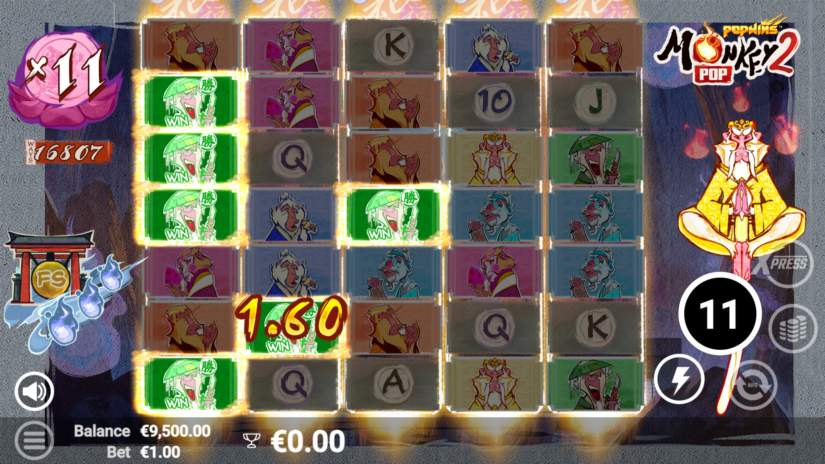 MonkeyPop 2 slot screen 2