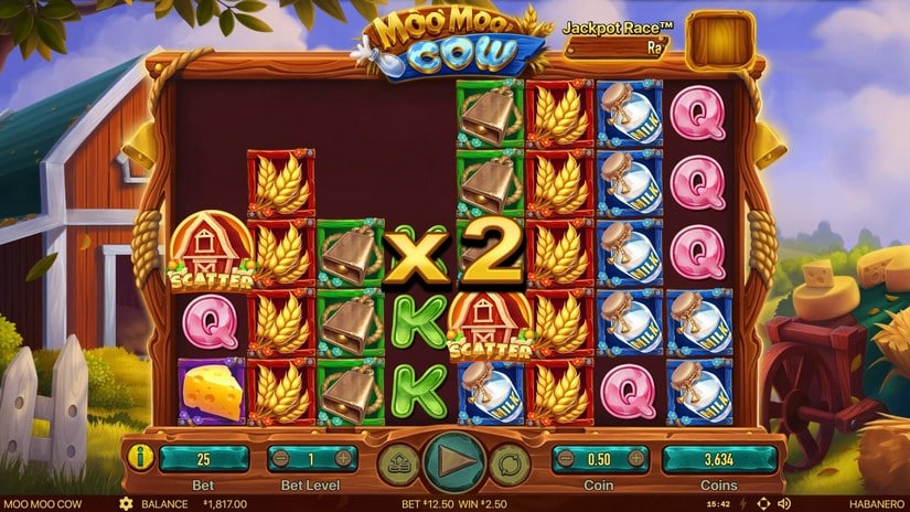 Moo Moo Cow slot screen 2