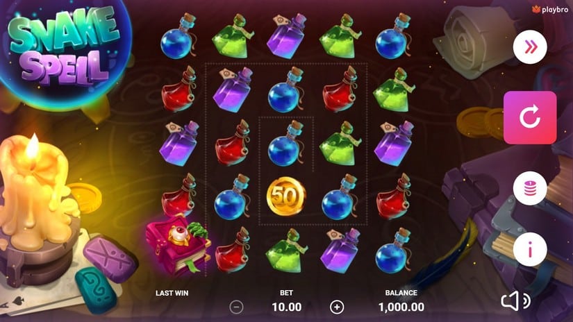 Snake Spell slot screen 1