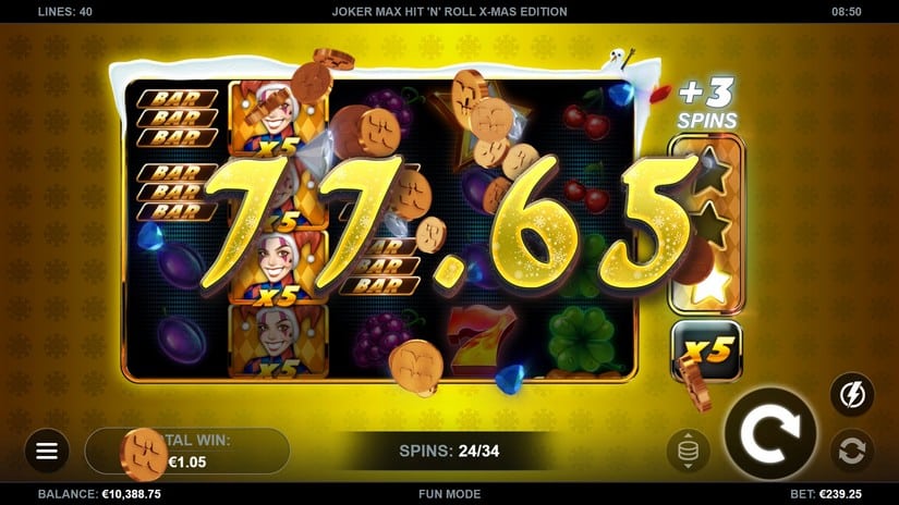 Joker Max: Hit ‘n’ Roll Xmas Edition slot screen 6
