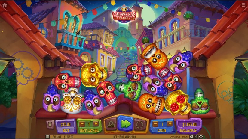 Calaveras Explosivas slot screen 2