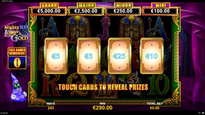 Mighty Hat Lamp Of Gold slot screen 6