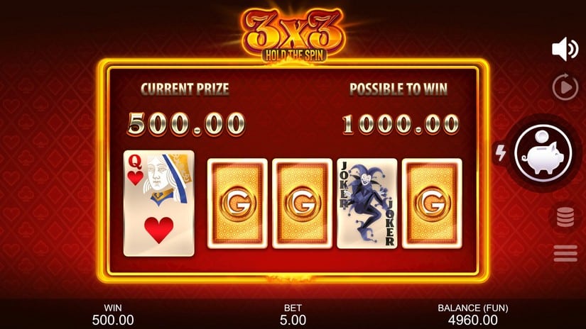 3X3: Hold The Spin slot screen 6