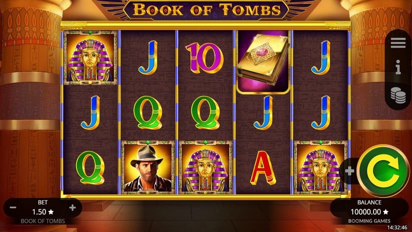 Book of Tombs slot screen 1