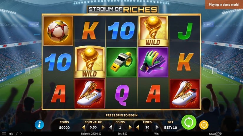 Stadium of Riches slot screen 1