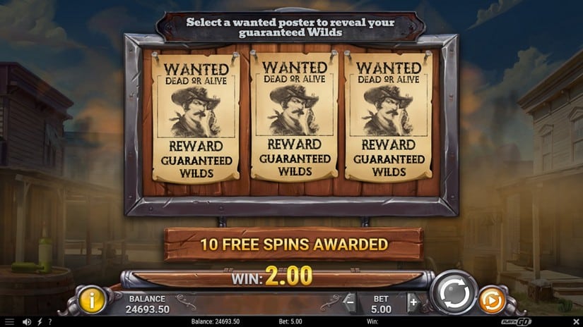 Wild Bandolier slot screen 3