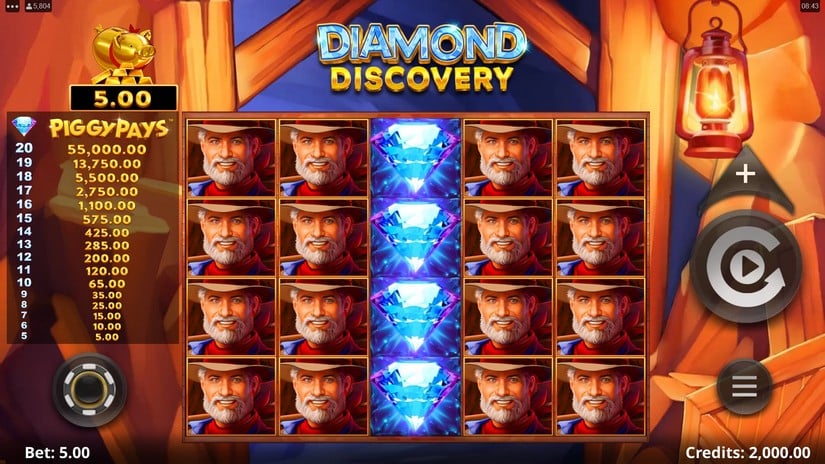 Diamond Discovery slot screen 1