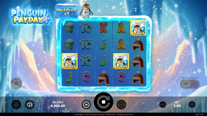 Penguin Payday slot screen 2