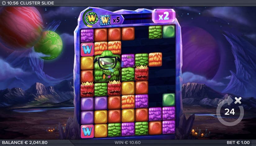 Cluster Slide slot screen 13