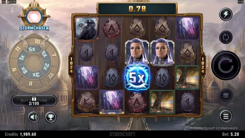 Thunderstruck Stormchaser slot screen 2