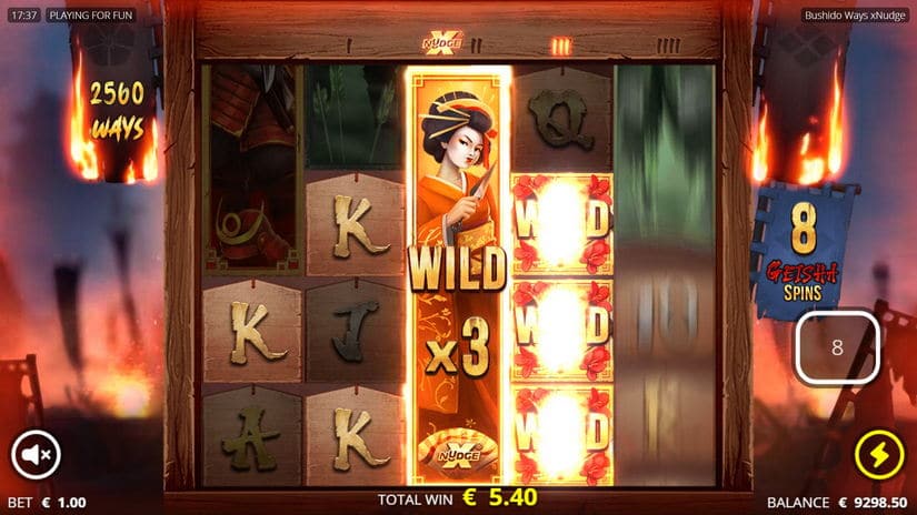 Bushido Ways slot screen 4