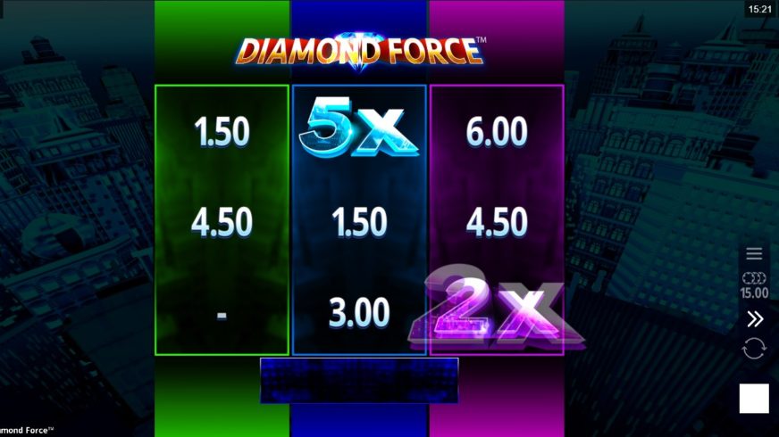 Diamond Force slot screen 3