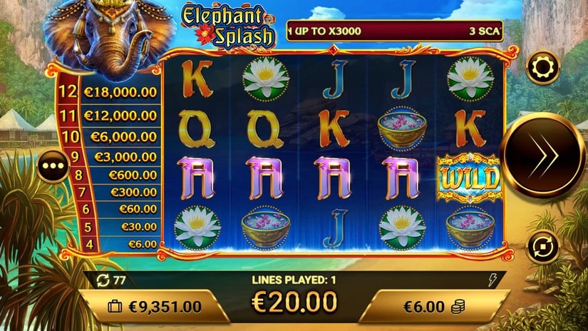 Elephant Splash slot screen 3