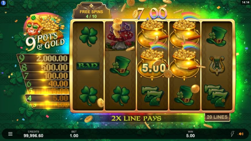 9 Pots of Gold slot screen 5