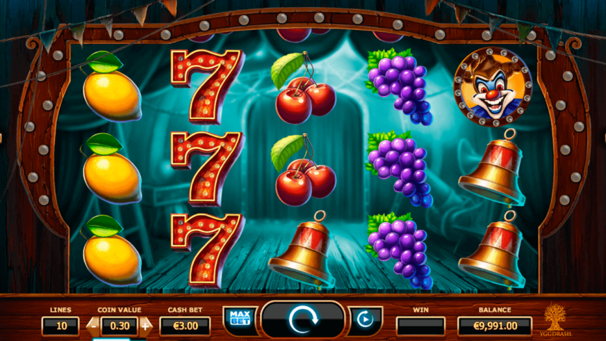Wicked Circus slot screen 1