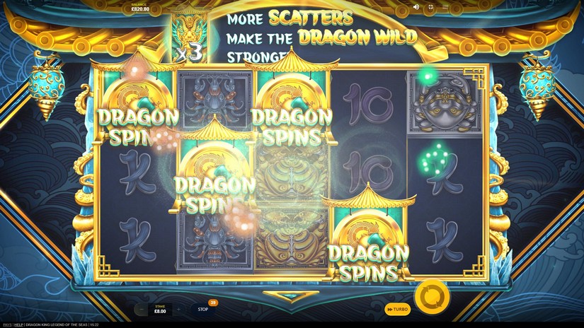 Dragon King Legend Of The Seas slot screen 4