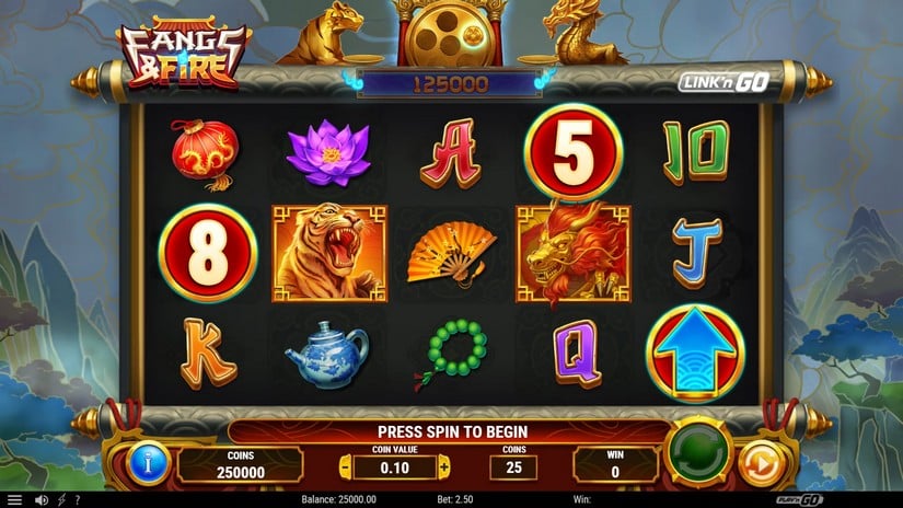 Fangs & Fire slot screen 1