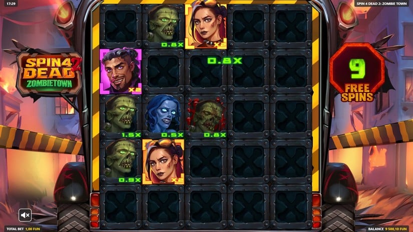 Spin 4 Dead 2: Zombietown slot screen 5