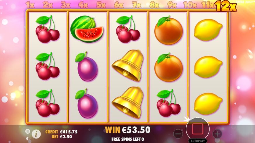 Extra Juicy slot screen 4