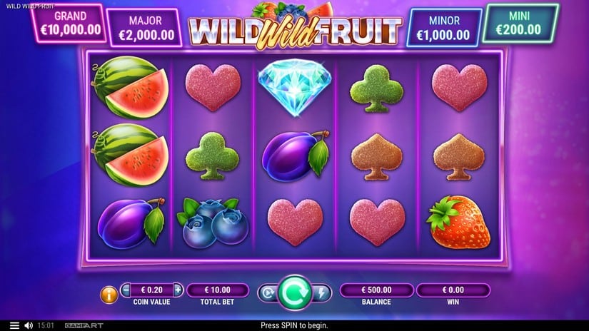 Wild Wild Fruit slot screen 1