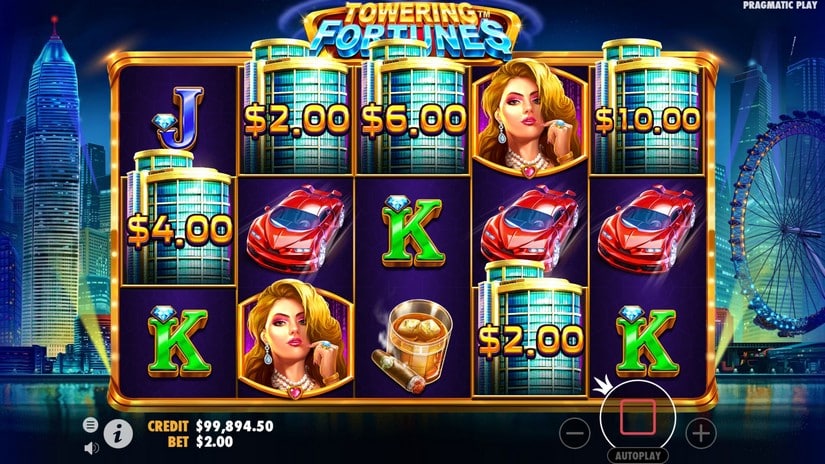 Towering Fortunes slot screen 5
