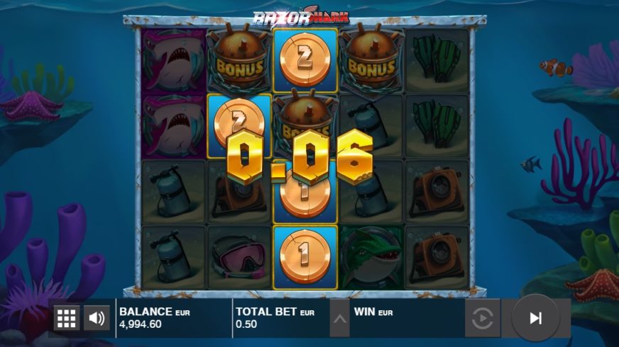 Razor Shark slot screen 5