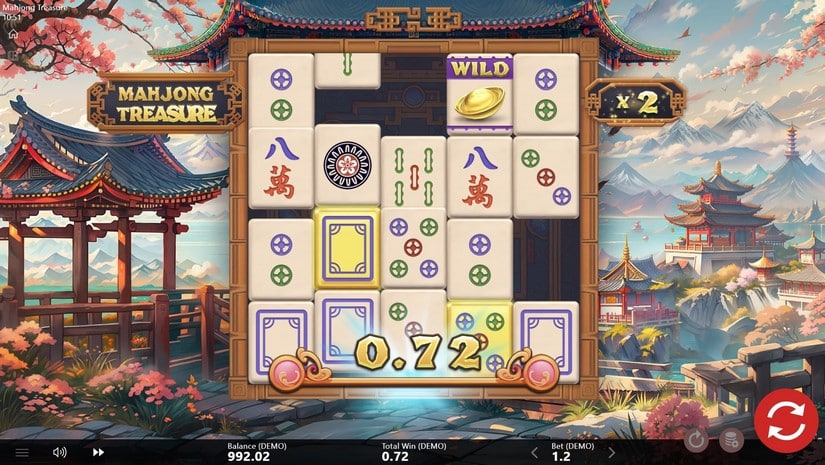 Mahjong Treasure slot screen 3
