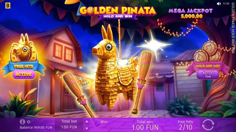 Golden Pinata Hold and Win slot screen 3