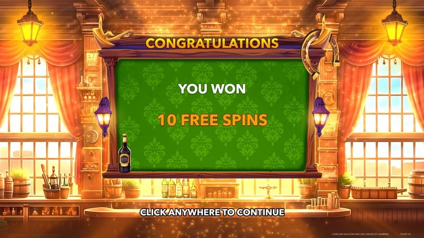 Cancan Saloon Deluxe slot screen 2